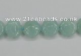 CAM159 15.5 inches 12mm carved flower amazonite gemstone beads