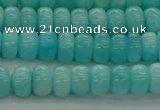 CAM1601 15.5 inches 4*6mm rondelle natural peru amazonite beads