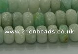 CAM1612 15.5 inches 5*8mm faceted rondelle peru amazonite beads