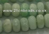 CAM1613 15.5 inches 6*10mm faceted rondelle peru amazonite beads