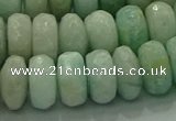 CAM1614 15.5 inches 8*12mm faceted rondelle peru amazonite beads