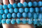 CAM1673 15.5 inches 13.5mm faceted round amazonite gemstone beads