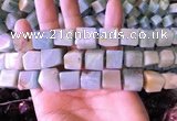 CAM1676 15.5 inches 8*10mm - 12*14mm cube amazonite beads