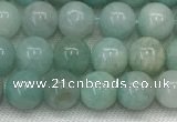 CAM1680 15.5 inches 4mm round natural amazonite beads wholesale