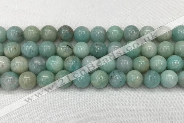 CAM1684 15.5 inches 12mm round natural amazonite beads wholesale