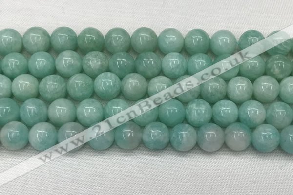 CAM1689 15.5 inches 12mm round natural amazonite beads wholesale