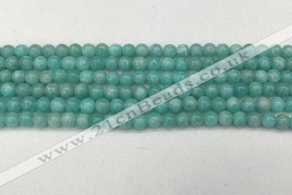 CAM1690 15.5 inches 4mm round natural amazonite gemstone beads