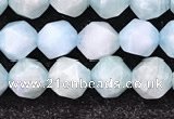 CAM1705 15.5 inches 6mm faceted nuggets amazonite gemstone beads