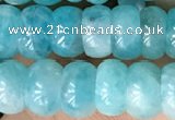 CAM1711 15.5 inches 4.5*8mm rondelle natural amazonite beads