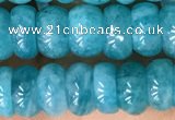 CAM1714 15.5 inches 3*7mm - 4*8mm rondelle natural amazonite beads