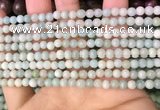 CAM1720 15.5 inches 4mm round amazonite beads wholesale