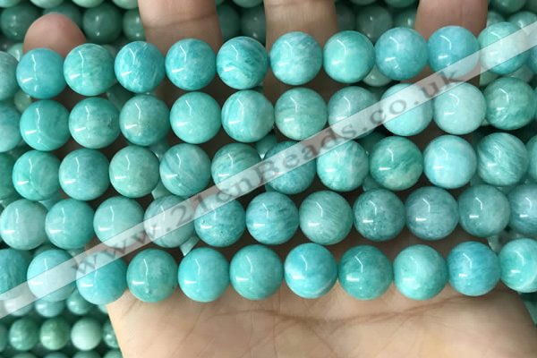 CAM1727 15.5 inches 10mm round amazonite gemstone beads wholesale