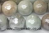 CAM1752 15 inches 10mm faceted round AB-color amazonite beads