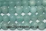 CAM1765 15 inches 4mm round amazonite gemstone beads