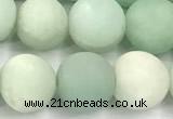 CAM1798 15 inches 10mm round matte amazonite beads