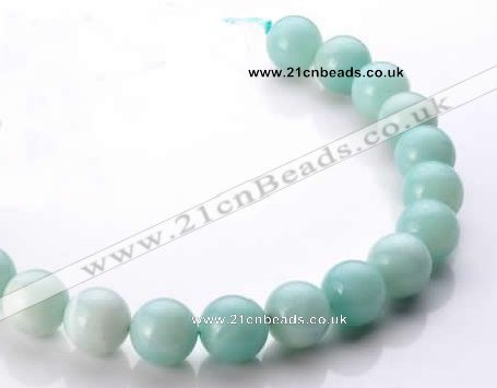 CAM22 15.5 inches natural amazonite round 18mm beads wholesale