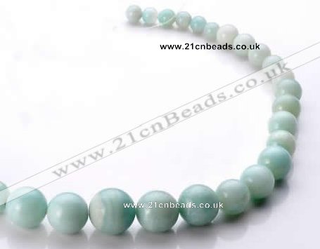 CAM24 17 inches different sizes round natural amazonite beads