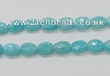 CAM302 15.5 inches 6*8mm oval natural peru amazonite beads wholesale