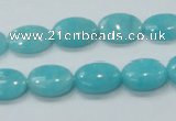 CAM304 15.5 inches 10*14mm oval natural peru amazonite beads wholesale