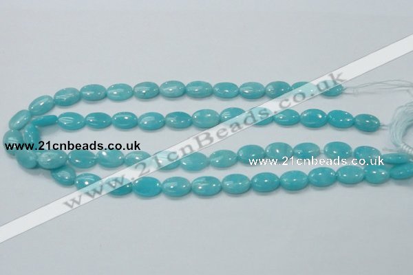 CAM304 15.5 inches 10*14mm oval natural peru amazonite beads wholesale