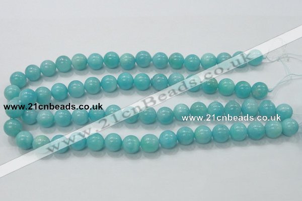 CAM309 15.5 inches 12mm round natural peru amazonite beads wholesale