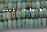 CAM328 15.5 inches 4*8mm rondelle natural peru amazonite beads