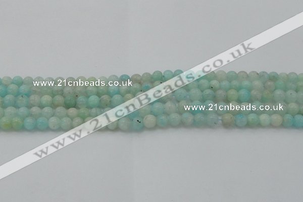 CAM331 15.5 inches 6mm round natural peru amazonite beads