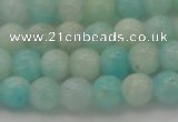 CAM332 15.5 inches 7mm round natural peru amazonite beads