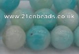 CAM335 15.5 inches 12mm round natural peru amazonite beads