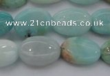 CAM338 15.5 inches 12*16mm oval natural peru amazonite beads