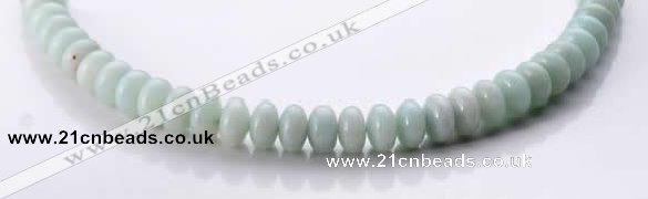 CAM34 rondelle natural amazonite 6*10mm gemstone beads Wholesale