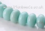 CAM35 natural amazonite 8*12mm rondelle gemstone beads Wholesale