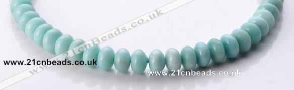 CAM35 natural amazonite 8*12mm rondelle gemstone beads Wholesale