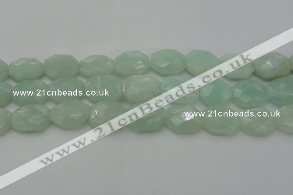 CAM369 15.5 inches 15*20mm faceted octagonal amazonite beads