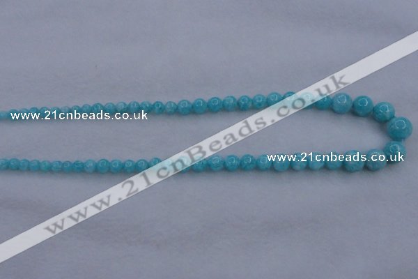 CAM372 15.5 inches 4mm - 10mm round mozambique amazonite beads