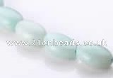 CAM38 flat oval natural amazonite 8*12mm beads Wholesale