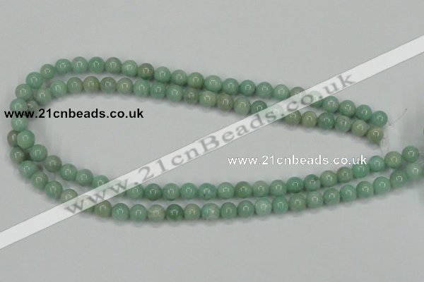 CAM401 15.5 inches 8mm round natural russian amazonite beads wholesale