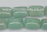 CAM406 15.5 inches 13*18mm rectangle natural russian amazonite beads