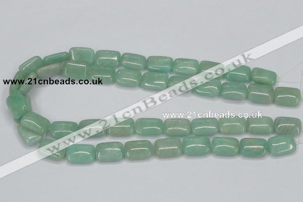 CAM406 15.5 inches 13*18mm rectangle natural russian amazonite beads