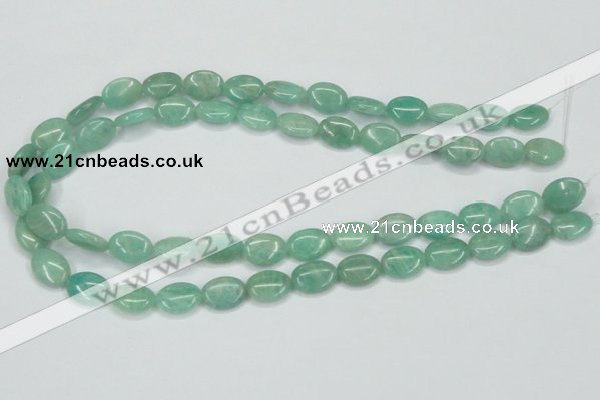 CAM407 15.5 inches 10*14mm oval natural russian amazonite beads