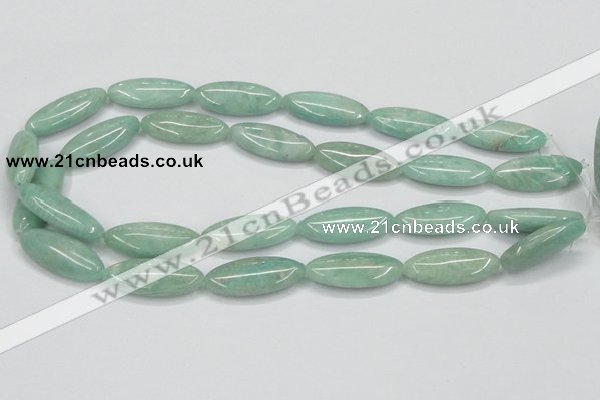 CAM410 15.5 inches 12*30mm horse eye natural russian amazonite beads