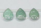 CAM416 15.5 inches 13*18mm flat teardrop natural russian amazonite beads