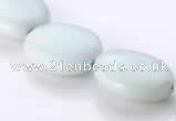 CAM42 15*20mm flat oval natural amazonite beads Wholesale