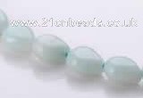 CAM44 8*10mm natural amazonite flat teardrop beads Wholesale