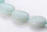 CAM47 flat teardrop natural amazonite 12*16mm beads Wholesale