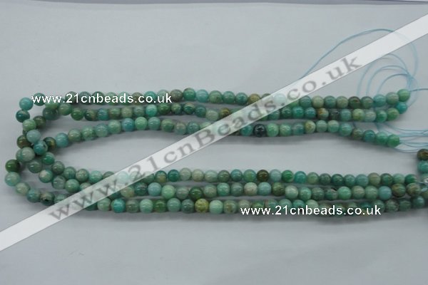 CAM521 15.5 inches 6mm round mexican amazonite gemstone beads