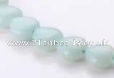 CAM53 10*10mm heart natural amazonite gemstone beads Wholesale