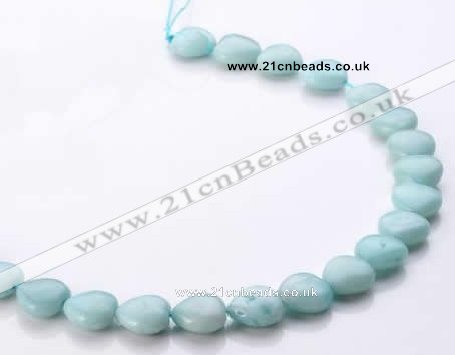 CAM55 heart natural amazonite 14*14mm gemstone beads Wholesale