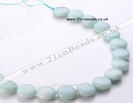 CAM60 coin 16mm natural amazonite gemstone beads Wholesale