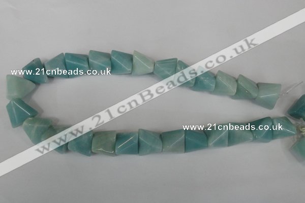 CAM613 15.5 inches 15*20mm pyramid Chinese amazonite gemstone beads